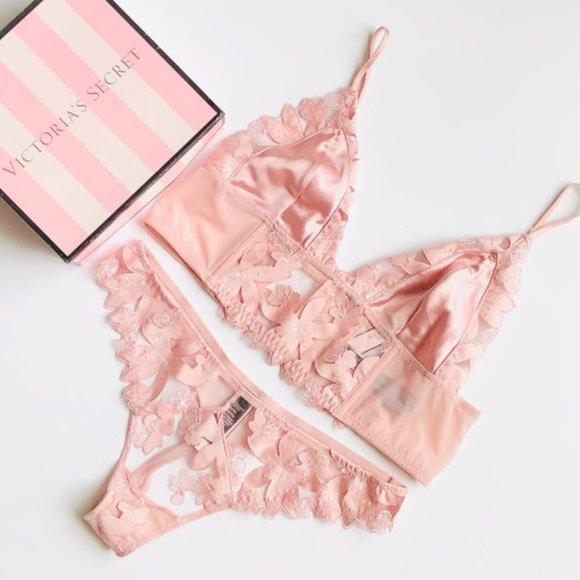 Victoria's Secret Other - SMALL Victoria’s Secret pink floral lingerie set